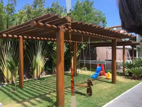 Pergolado de eucalipto