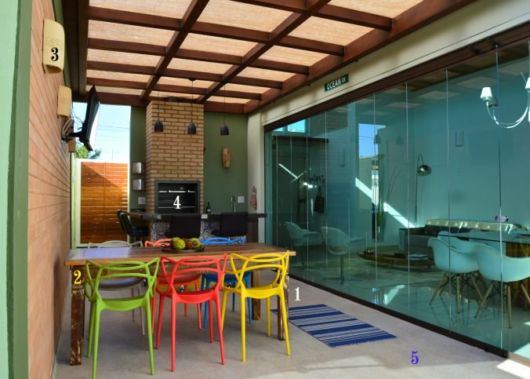 Pergolado: Na varanda de apartamento