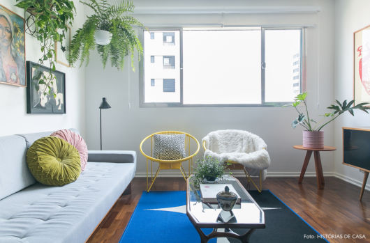 Plantas para sala: Decoração sala pequena de apartamento