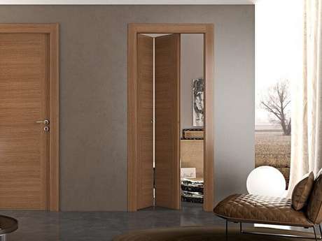 Esse modelo de porta sanfonada não é barulhento