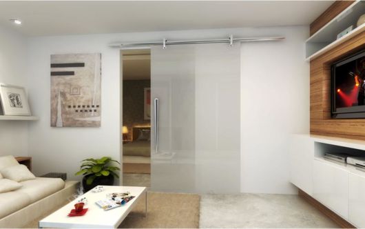 Porta de vidro: Para sala