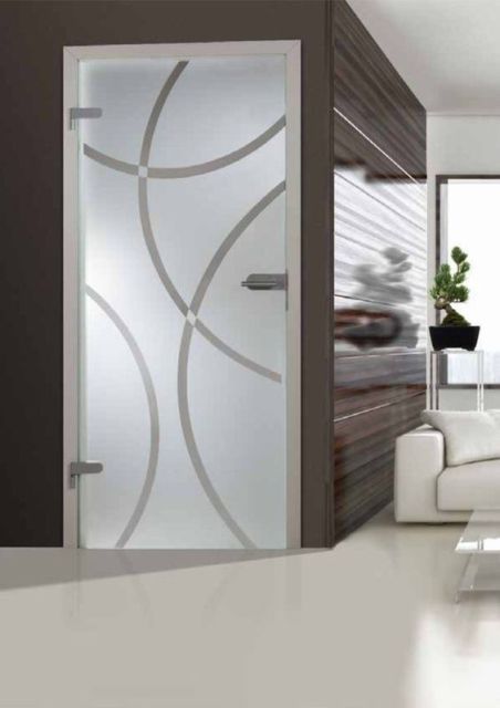 Porta de vidro: Para sala