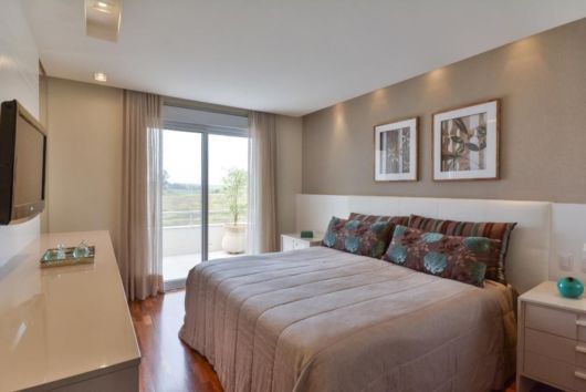 Porta de vidro: Para quarto