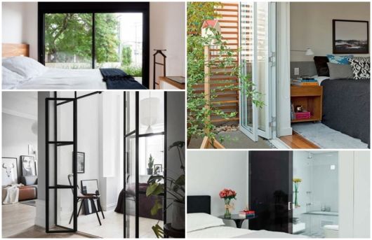 modelos de portas de vidro