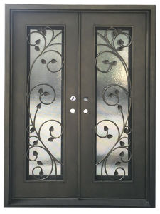 Porta para sala: De ferro com vidro