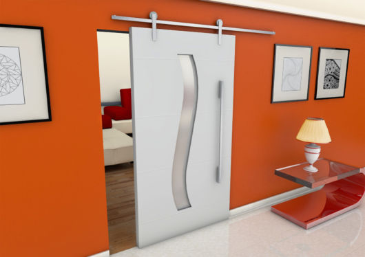 Porta para sala: De correr branca