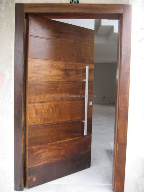 porta de madeira rústica