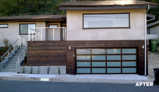 Portão basculante: Em vidro