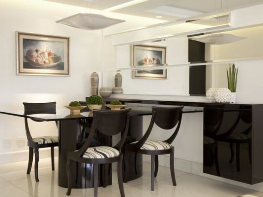 Quadros para sala de jantar: Espelho duplo