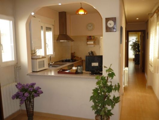 cozinha americana com sala simples