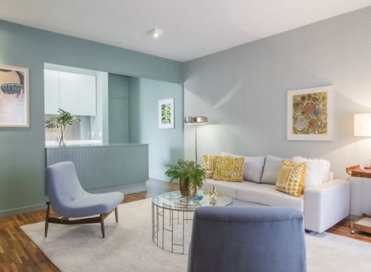 cozinha americana com sala de estar