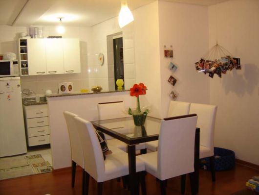 cozinha americana com sala simples