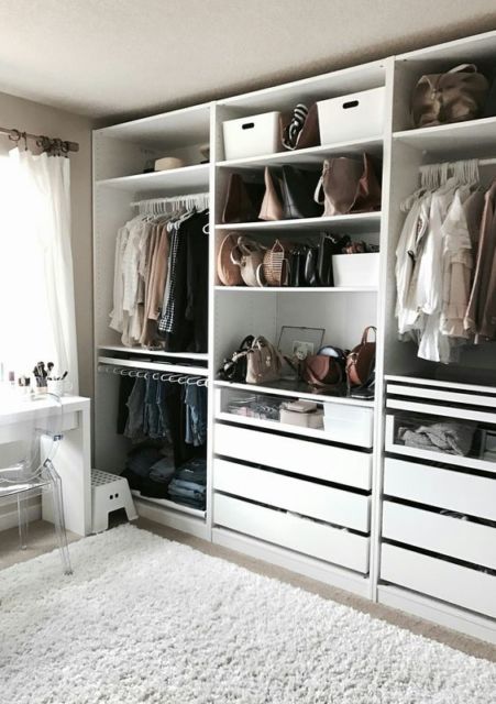 closet simples branco