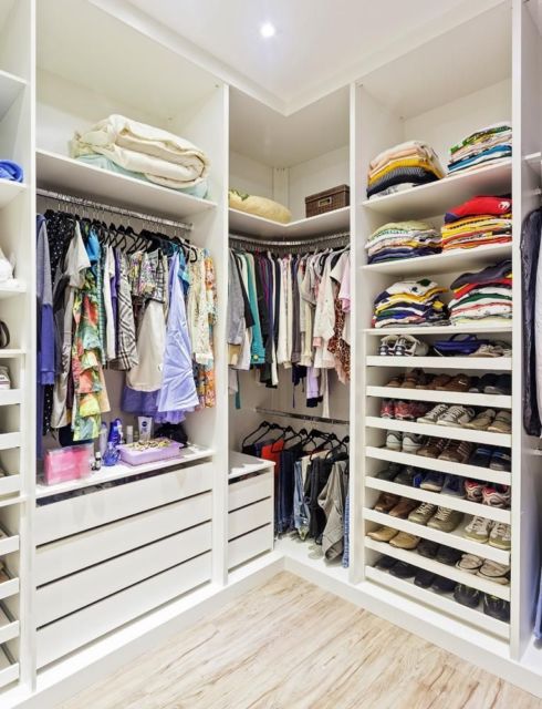 closet aberto para casal