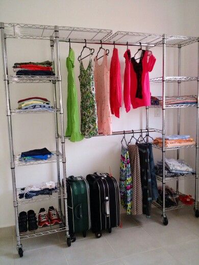 closet aramado aberto