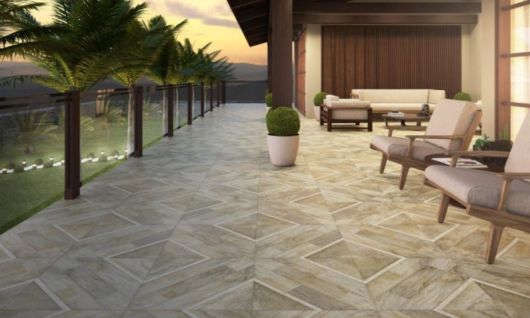 Piso de cerâmica para área externa
