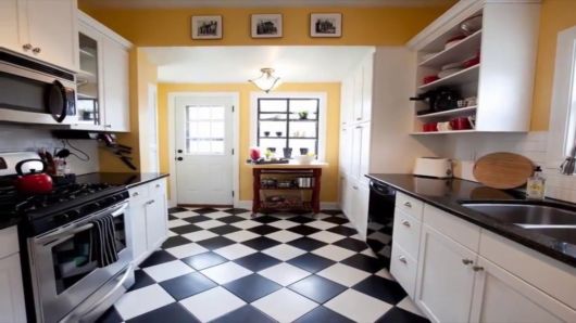 Modelos de pisos de cozinha cerâmica