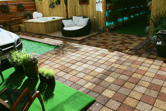 piso drenante para área externa