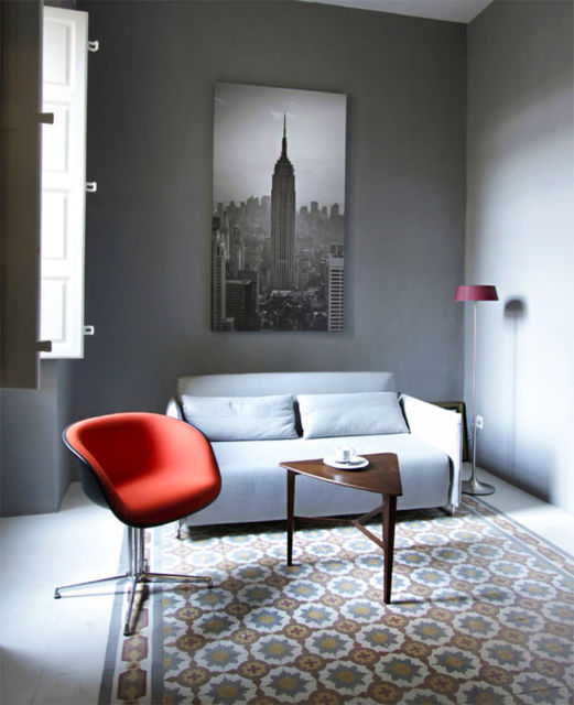 Modelos de piso para sala de ladrilho hidráulico