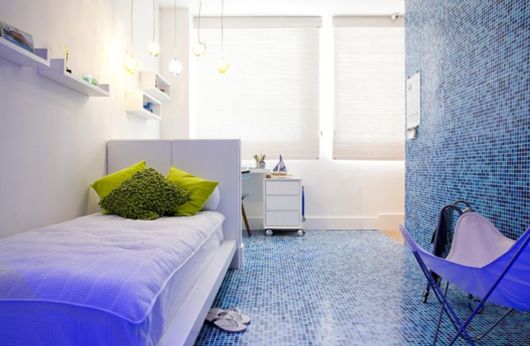 Piso de pastilhas para quarto