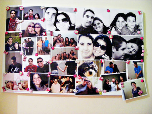 Mural de fotos: com imã