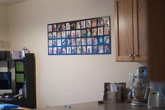 Mural de fotos: com isopor