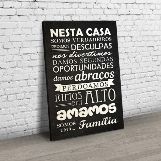 quadros com frases para sala