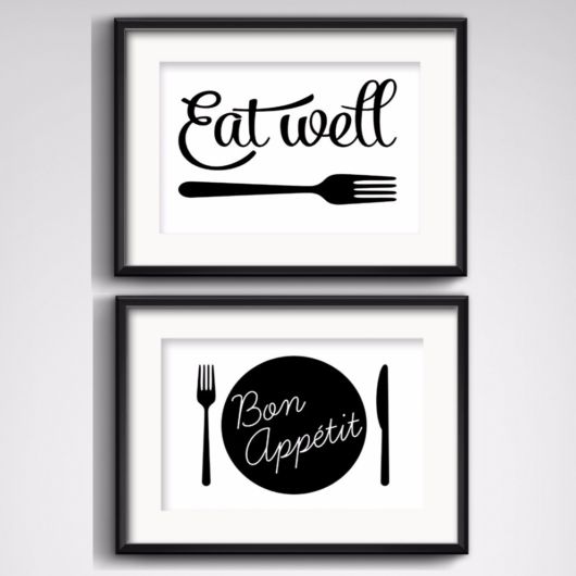 quadros com frases para cozinha