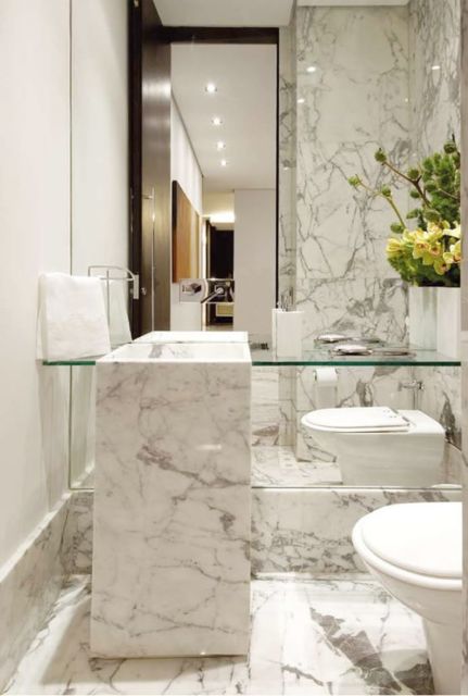 lavabo com mármore