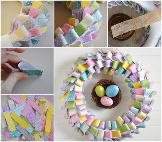 como fazer guirlanda de páscoa