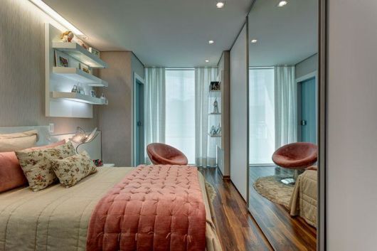 pisos para quarto de solteiro feminino