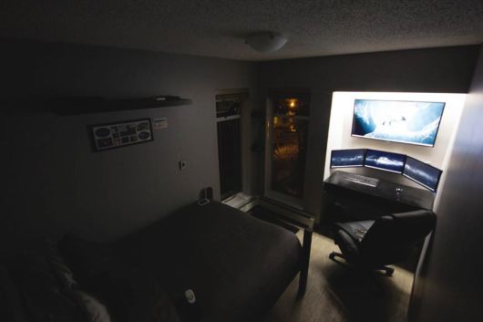 quarto preto simples