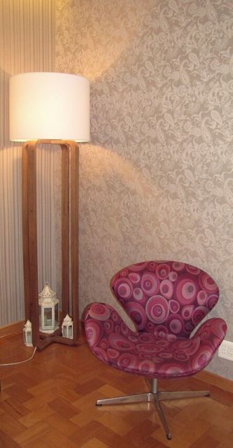 abajur de madeira para sala