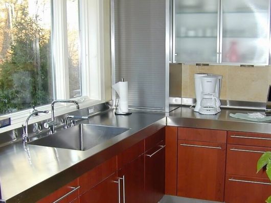 Bancada de cozinha: inox