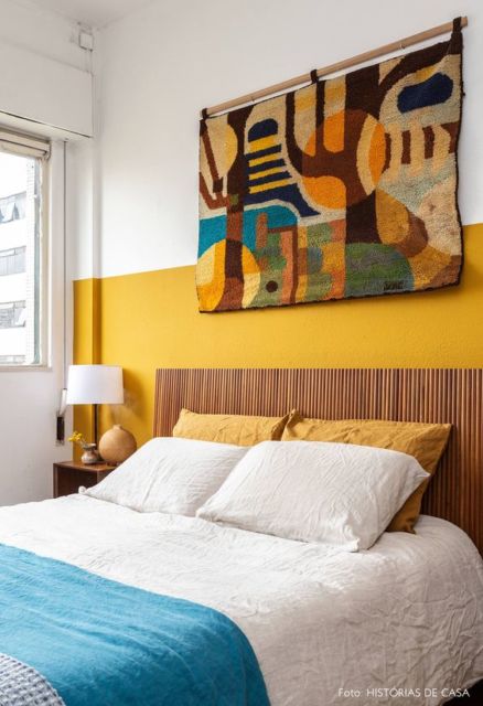 decoração com meia parede