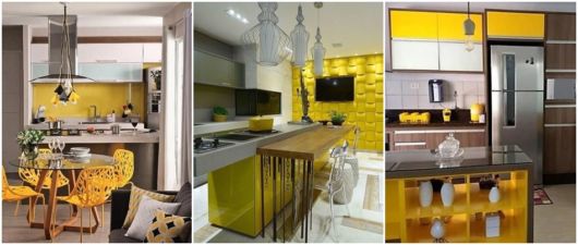 ideias para cozinha amarela