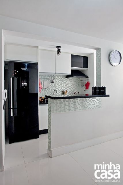 cozinha pequena com pastilha