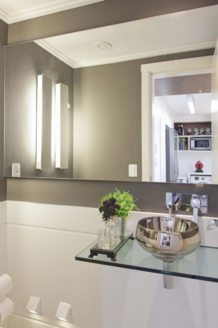 lavabo com decoração moderna