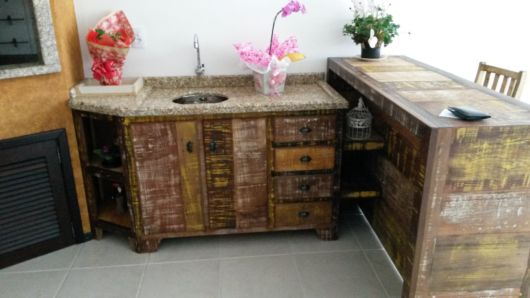 móveis rústicos de paletes