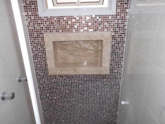 nicho para banheiro de mármore