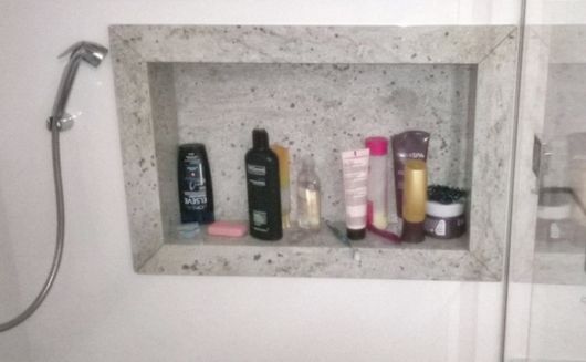 nicho para banheiro de mármore