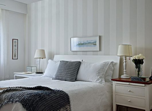 papel de parede para quarto pequeno