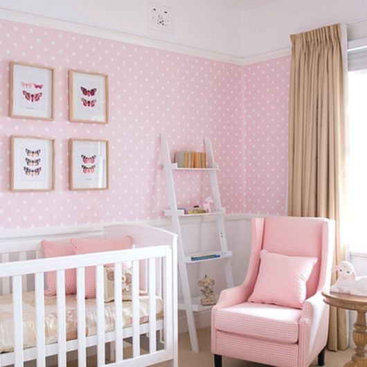 papel de parede para quarto de bebê feminino