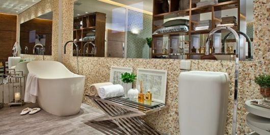 Pedras decorativas para banheiros