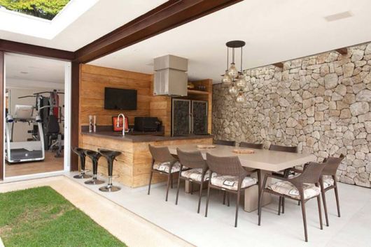 Pedras para varanda gourmet