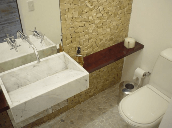 Pedras decorativas para banheiros