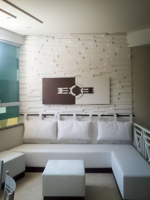 sala com revestimento 3D