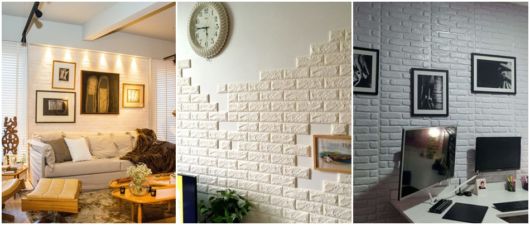 placas de tijolo aparente