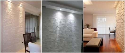 revestimento que imita pedra