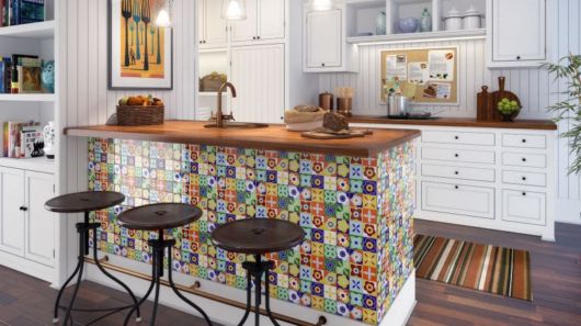 revestimento colorido para cozinha